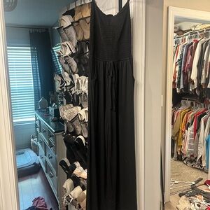 Tube top with smocked top pants jumpsuit.